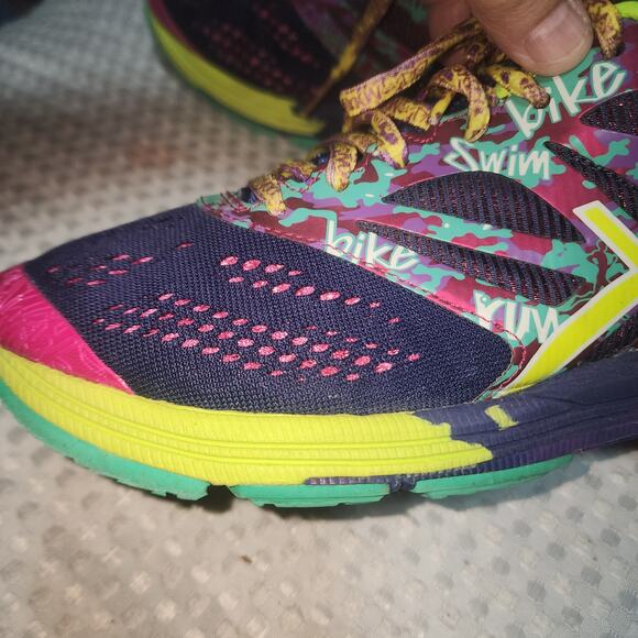 ASICS EUC WOMENS SZ 7.5 GEL NOOSA TRI 10 RAINBOW COLORS SNEAKER SHOES - Picture 2 of 11